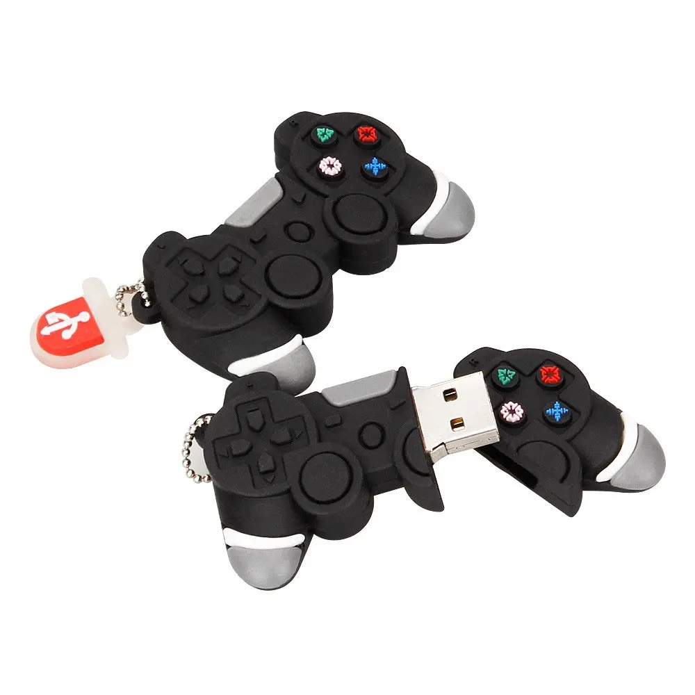 USB флеш-накопитель 128 ГБ мультяшная игровая ручка USB флеш-накопитель pendriver stick 2,0 4 ГБ 8 ГБ 16 ГБ 32 ГБ 64 ГБ игровой контроллер флеш-накопитель праздничный подарок