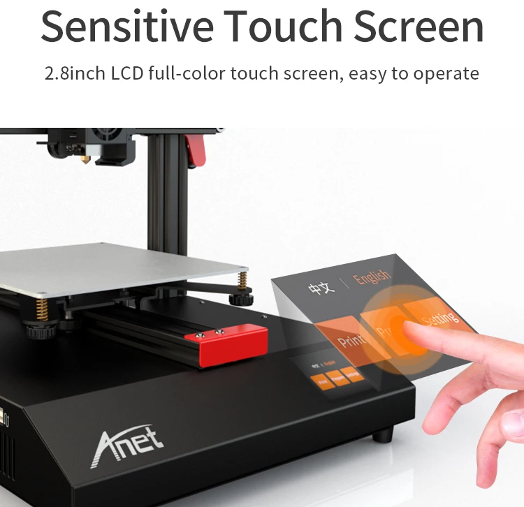 Дешевые Anet ET4 A6 Impresora 3d принтер высокой точности Reprap Prusa i3 3D принтер DIY комплект офф-лайн печати с PLA нитью