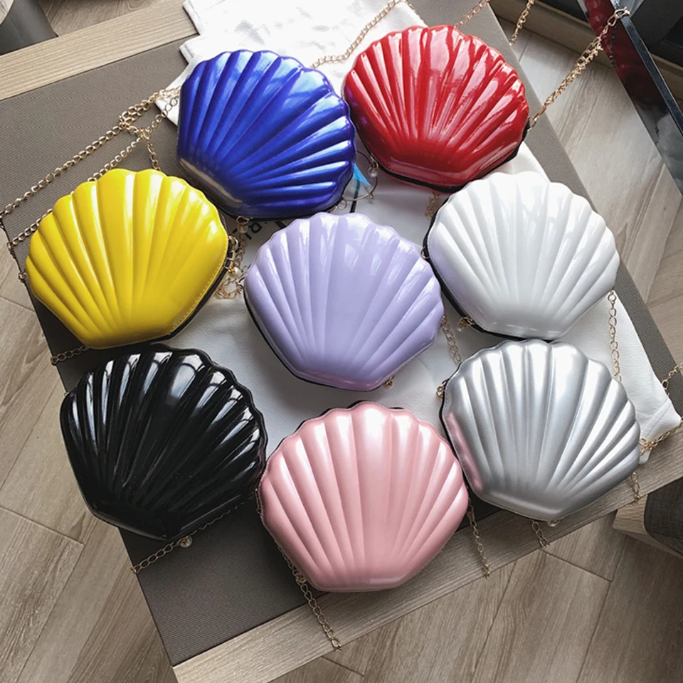 SPLJJILY 2019 Новая Модная уникальная сумка ярких цветов Seashell через плечо маленькие