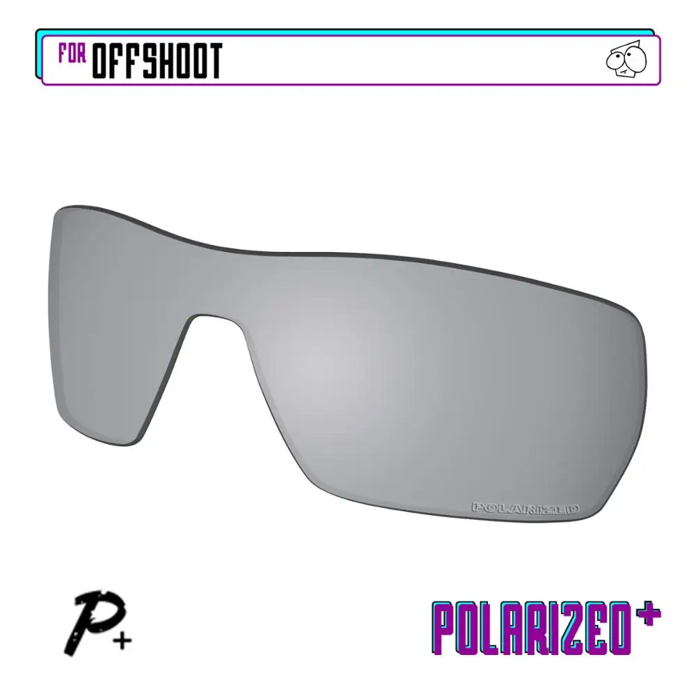 EZReplace Polarized Replacement Lenses for - Oakley Offshoot Sunglasses - Silver P Plus