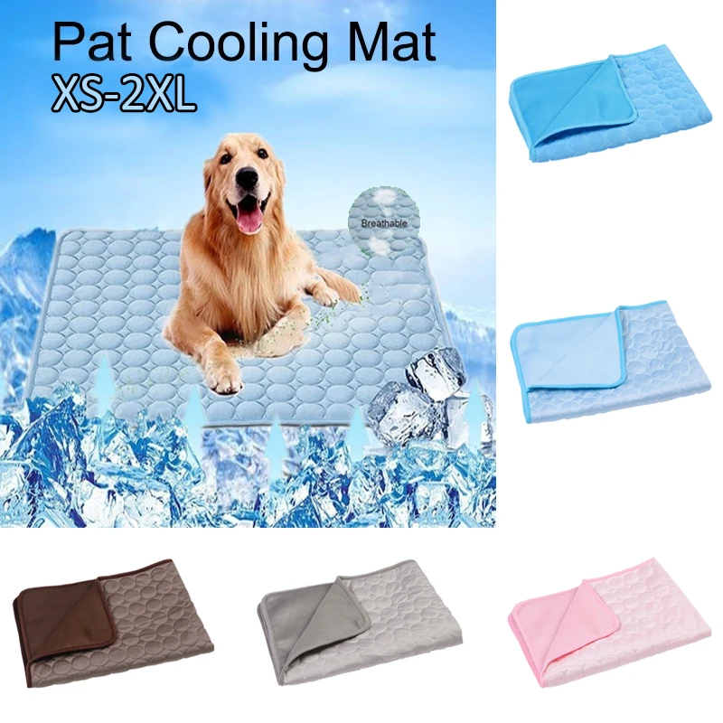 

Pure Color Dog Ice Silk Mat Mat Pet Cooling Ice Mat Pet Dogs and Cats Summer Cooling Cooling Ice Mat