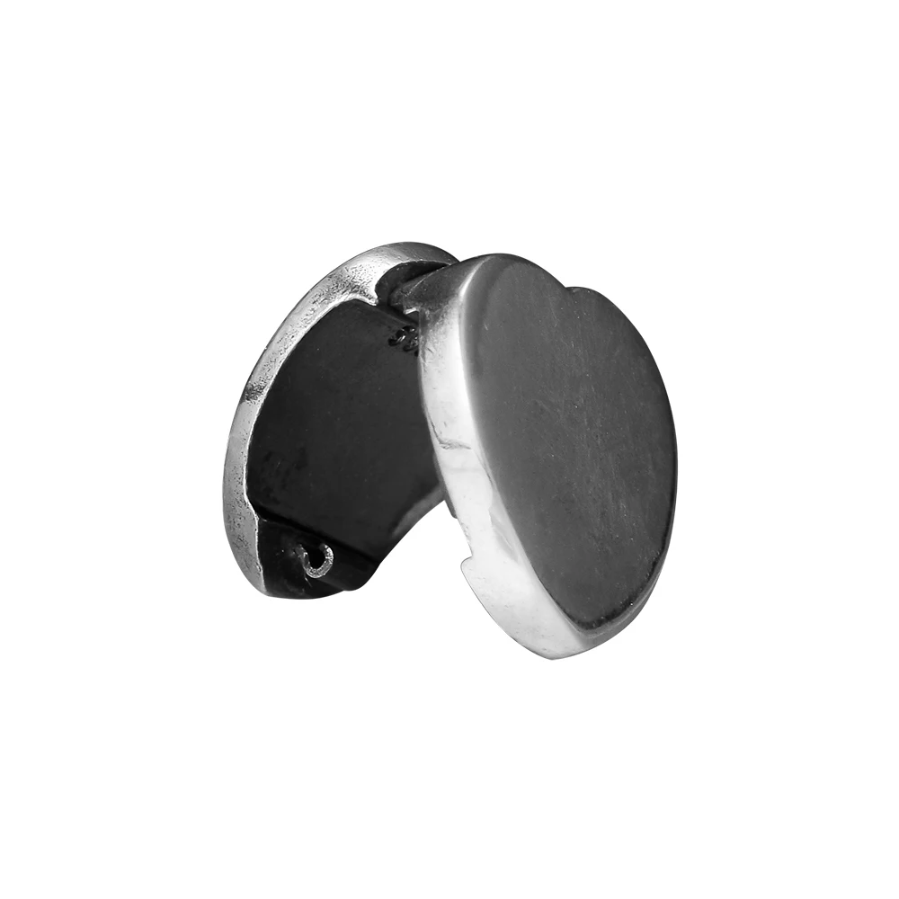 Натуральная 925 стерлингового серебра простой Сердце Клип Шарм подходит браслет