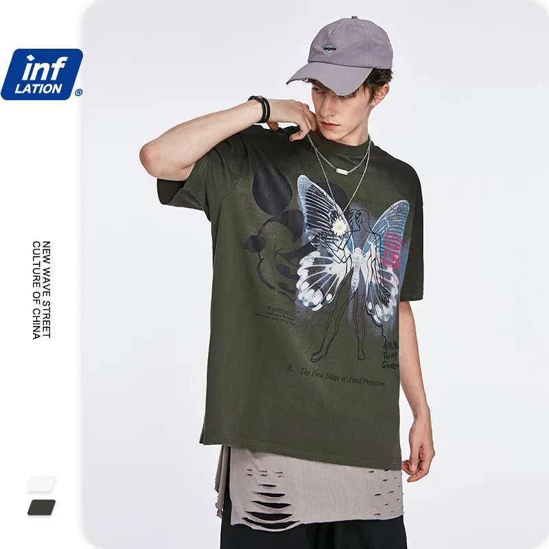 Женская футболка с коротким рукавом круглым вырезом и принтом | одежда