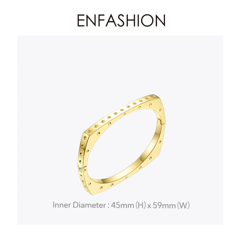 Модный браслет ENFASHION с несколькими ямами, нарукавная повязка золотого цвета, браслеты-манжеты с отверстиями, браслеты для женщин, аксессуары, модное ювелирное изделие, подарки B192023