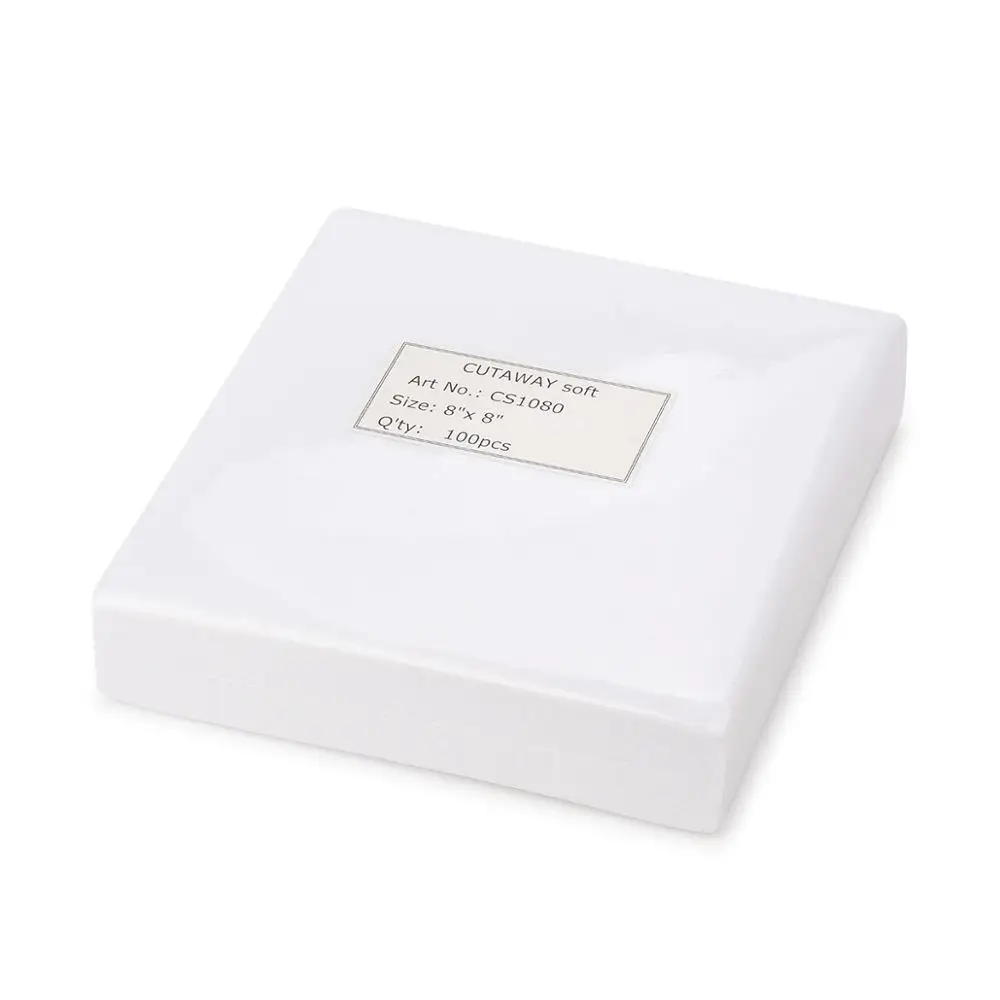 Simthread 100 штук тяжелый Cutaway мягкая ткань-стабилизатор для вышивки поддержку 80 грамм