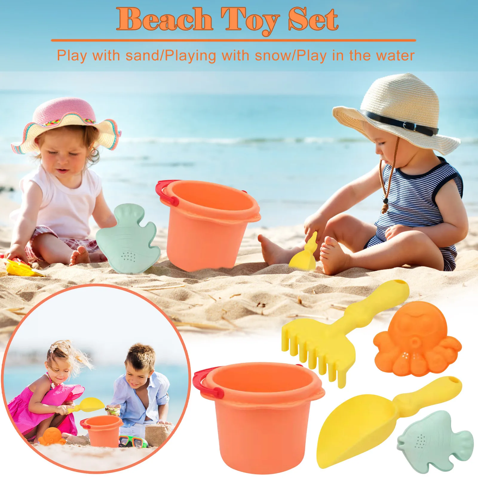 

Beach Toys For Kids Fun 5 Piece Beach Toy Sand Set Sand Play Sandpit Toy Summer Outdoor Toy Beach Toys Kids
