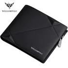 Мужской тонкий кошелек из натуральной кожи, мини-кошелек, повседневный дизайн, складной кошелек, брендовый короткий тонкий кошелек