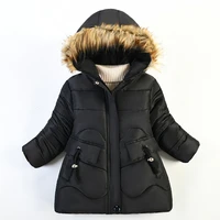 2021 parkas warm down jacket children coat hooded solid jacket for girls new children outwear childrens clothing 3 8 years