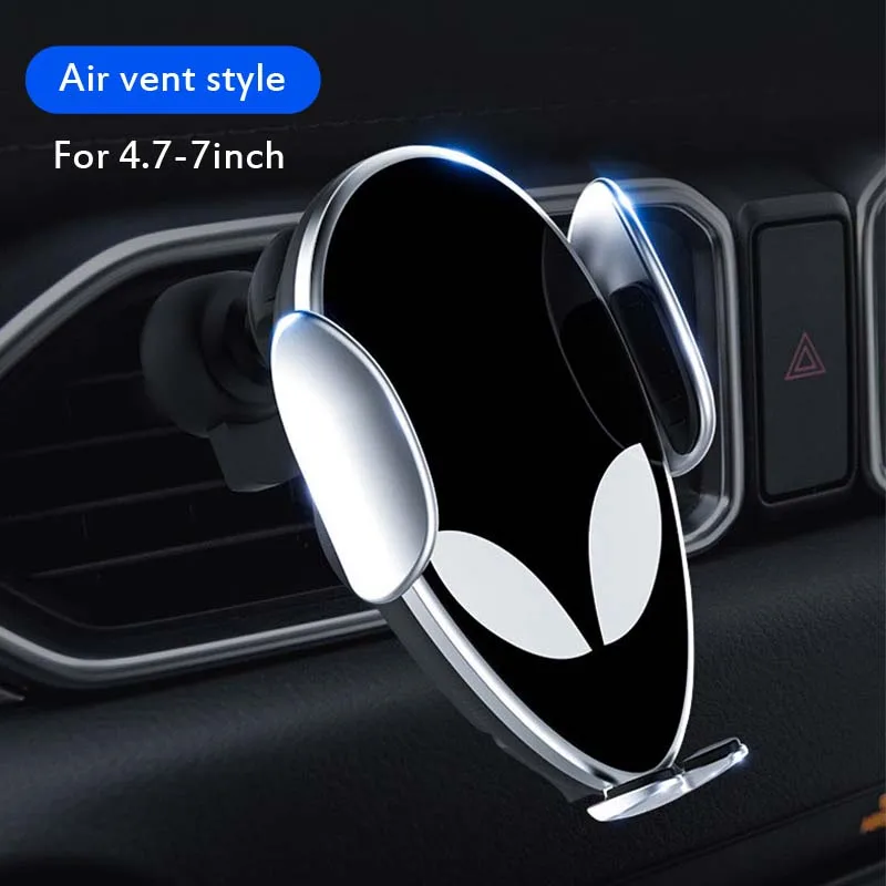 SILVER Qi 10 Вт беспроводное автомобильное зарядное устройство для iPhone 11 Pro Max XR зарядное устройство для телефона для samsung S10 Xiaomi Быстрая зарядка Автомобильный держатель для телефона зарядное устройство - Цвет: SILVER