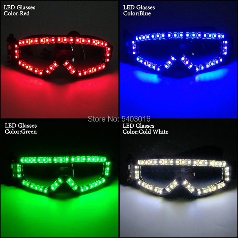 Модные крутые очки со светодиодной подсветкой темные креативные светящиеся для