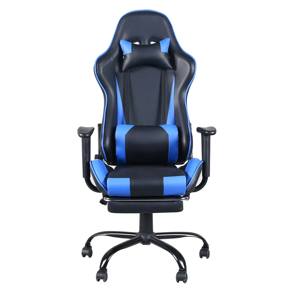 

Home Office Chair Medium Back Wide Mesh Computer Swivel Chair Black Blue Color
