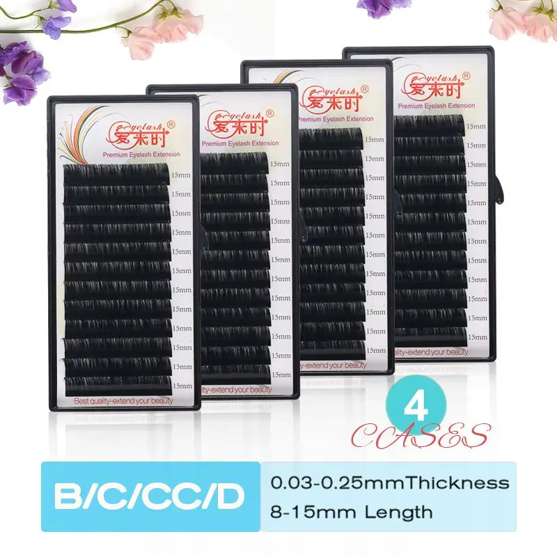 

Free Shipping Eyelash Extension Individual Russian Eyelash Korea Silk Volume Cilia Eyelash Faux Mink Eyelashes Extension Make Up