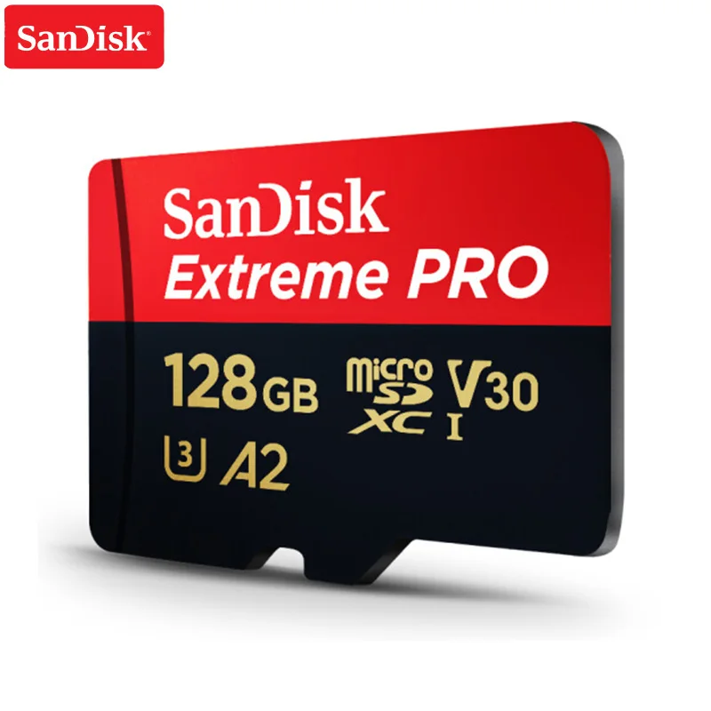 sandisk Extreme Pro Micro SD Card до 170 МБ/с. A2 V30 U3 64 Гб 128 ГБ 256 sandisk TF карта, карта памяти Micro SD с адаптером SD