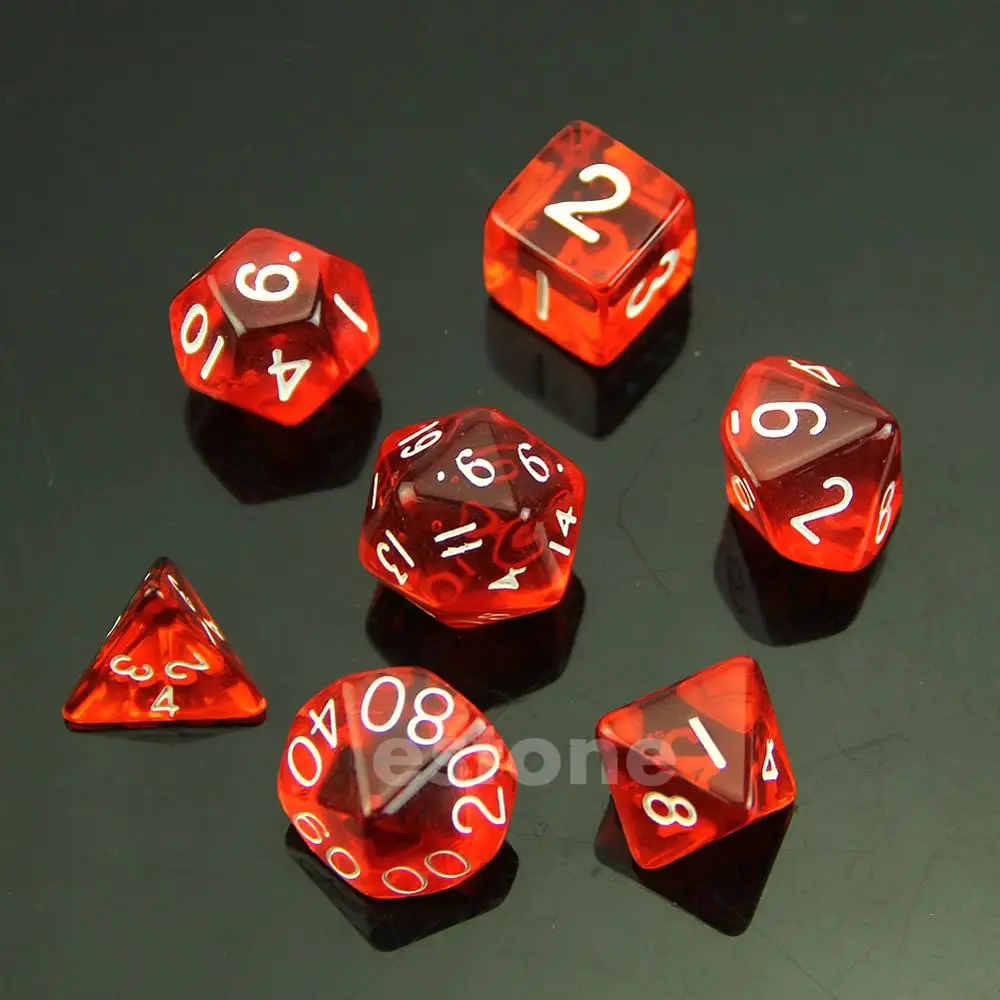 MTG RPG Poly Dice Board Game set of 7 sided die D4 D6 D8 D10 D12 D20 Whosale&ampDropship | Спорт и развлечения