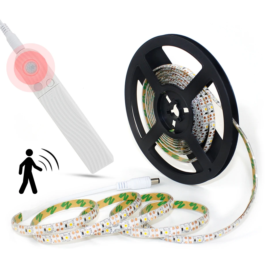 Светодиодная лента с пассивным инфракрасным датчиком движения питание от