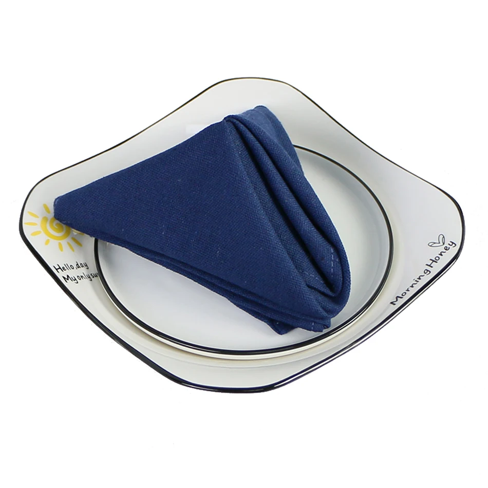 

45*45cm Napkins Cotton Luxrey, Napkins on the Table, for Wedding Decorations Kitchen Party, Cloth Napkins Set of 4, Modern Style