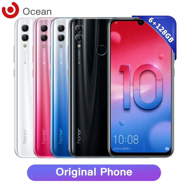 Оригинал Honor 10 Lite смартфон Kirin 710 6 ГБ ОЗУ 128 Гб ПЗУ экран 21 дюйма Android 9 четыре ядра 3