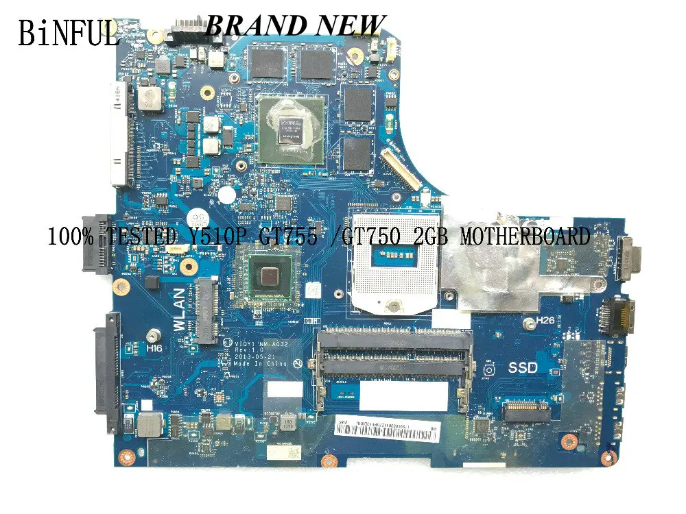 В наличии. Совершенно новая Y510P материнская плата для LENOVO NOTEBOOK GPU GT755 GT750