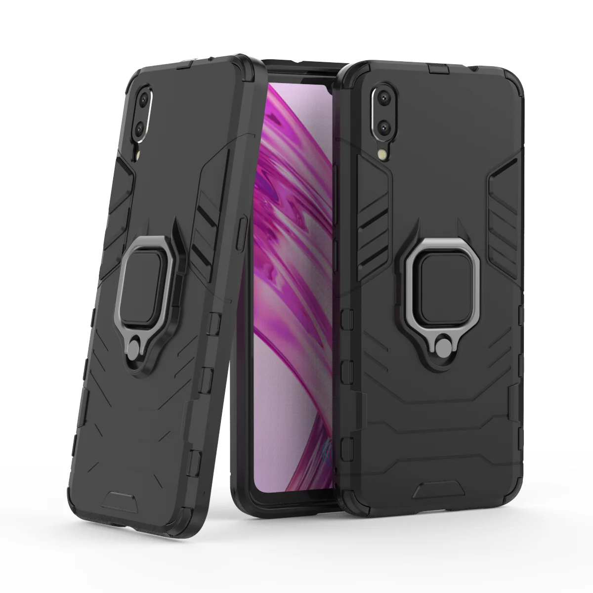 Чехол для Vivo X23 магнитный металлический держатель-кольцо на палец чехол жесткий
