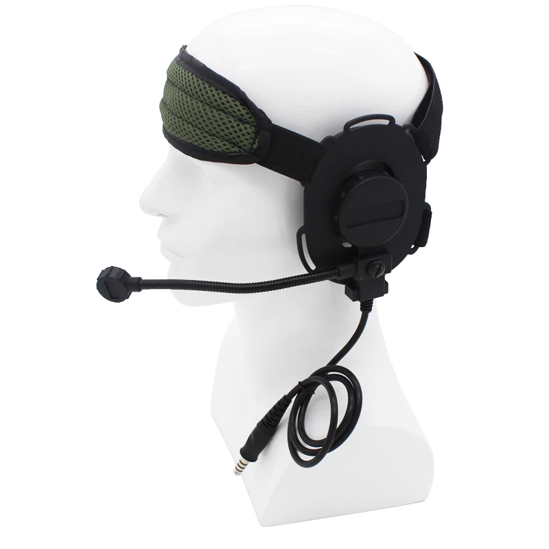 HD03 Black Z тактическая Боуман элита II Гарнитура U94 Peltor TCI военной радио PTT для Kenwood радио BaoFeng UV-5R UV-6R BF-82 Retevis иди и болтай Walkie Talkie - Цвет: HD03 Black