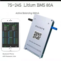 topbms lithium 3 7v active equalizer 600ma 7s 10s 13s 14s 16s 17s 20s 21s 23s 24s bluetooth rs485 can discharge 80a peak 160a