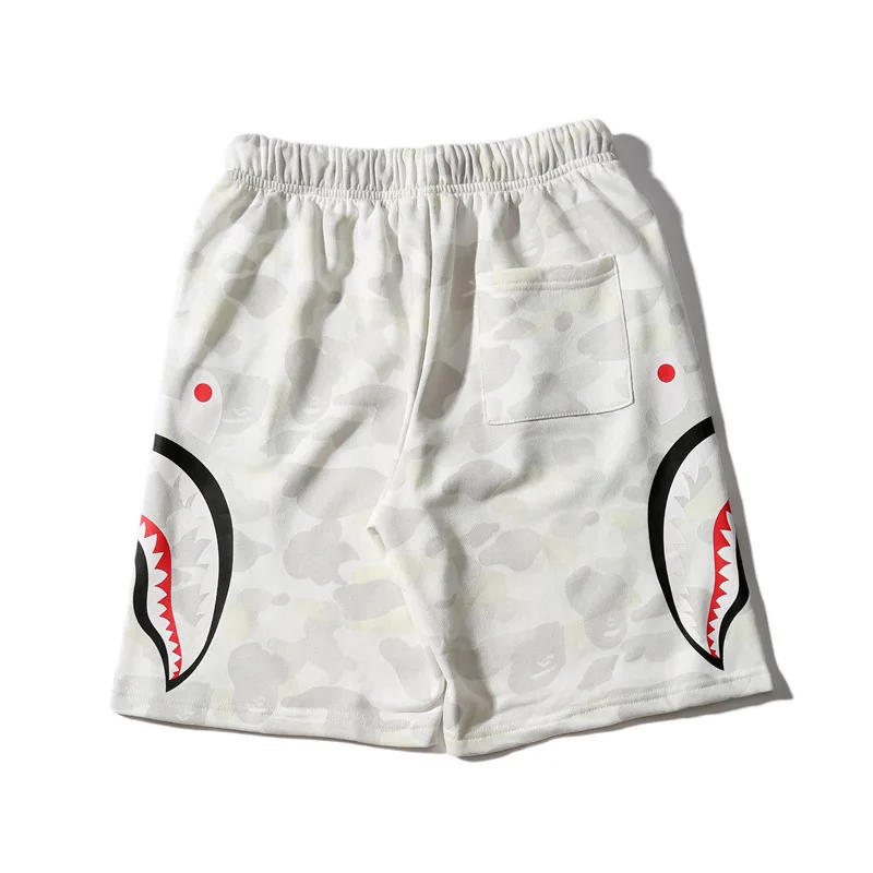 

Chao brand shark head luminous spot shorts men's and women's casual Capris