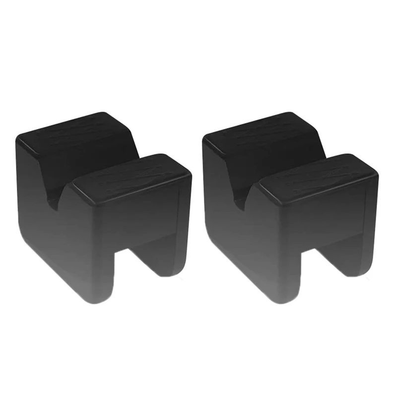 

2PCS Rubber Jack Pad Jack Stand Adapter Universal Rubber Slotted Frame Rail Pinch Weld Protector Car Lift Pads