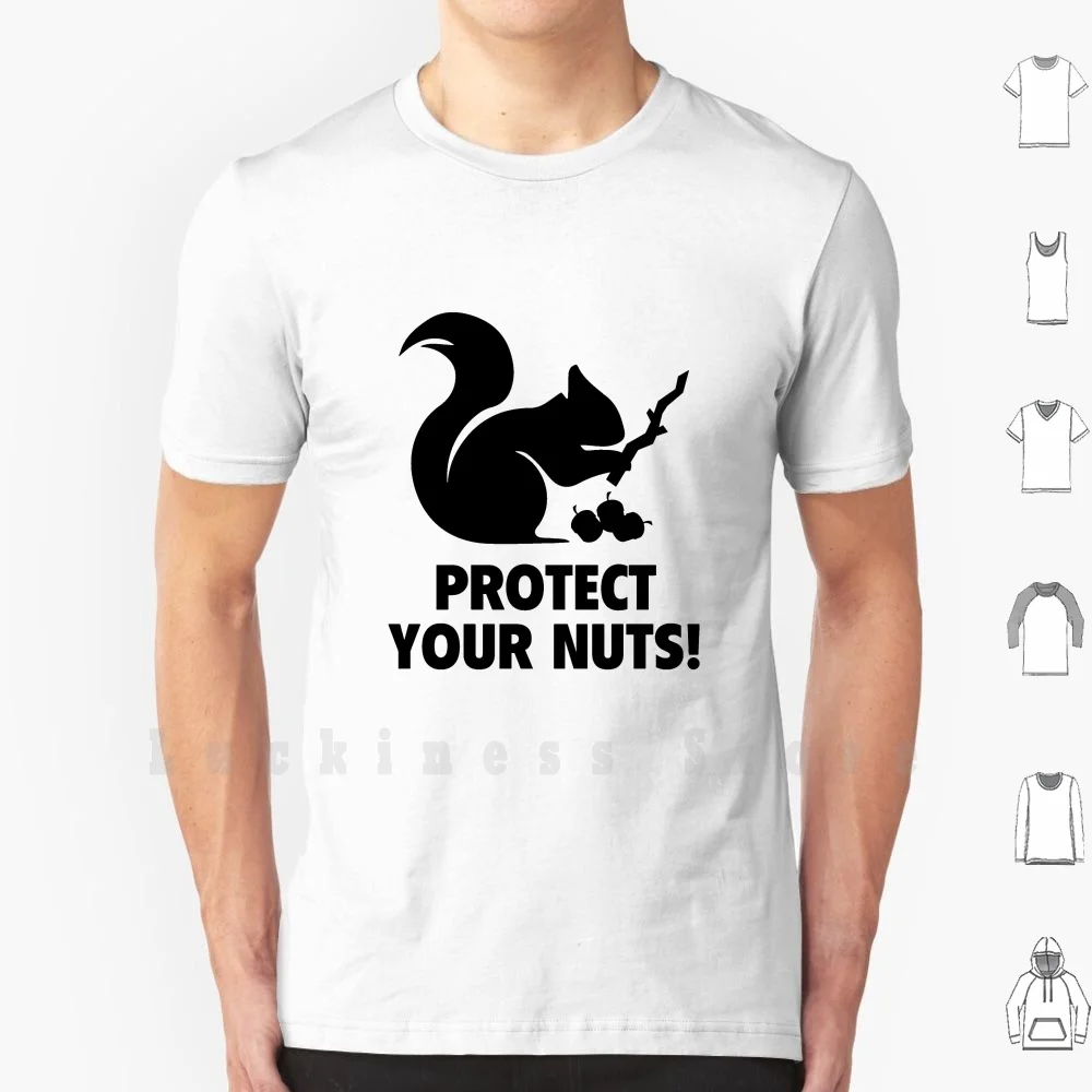 Защитите свои гайки! Футболка Сделай Сам 100% хлопок 6xl смешная белка Защита ваших орехов Юмористические высказывания гик сарказм ирон