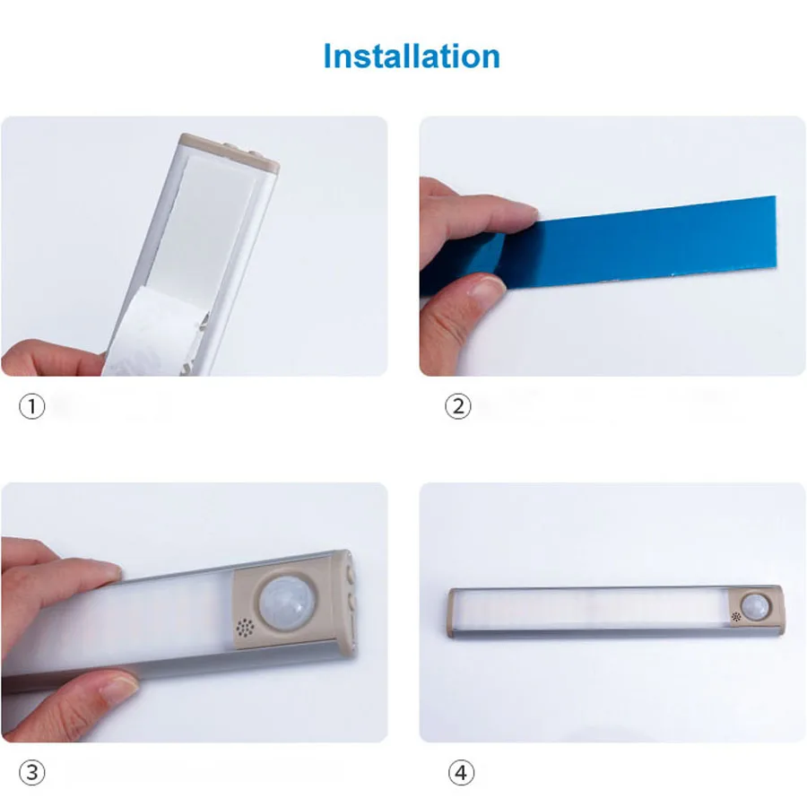 

Motion Sensor Light Cupboard Wardrobe Bed Lamp LED Under Cabinet Night Light For Closet Stairs Kitchen LED Closet Light