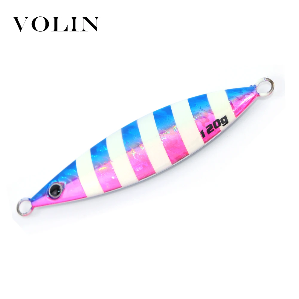 VOLIN новая океанская металлическая рыболовная приманка 80 г 120 вялая блесна Морской