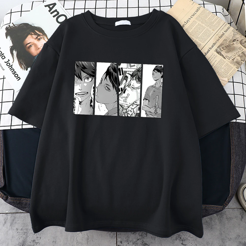 

Haikyuu Oikawa Tooru Man's T-shirt Oversized Hip Hop Plus Casual Short Sleeve Black T shirt Summer Graphic Hip Hop T shirts