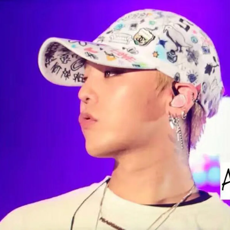 Kpop FASHION Bigbang GDRAGON Новая модная женская бейсболка в стиле хип-хоп - купить по