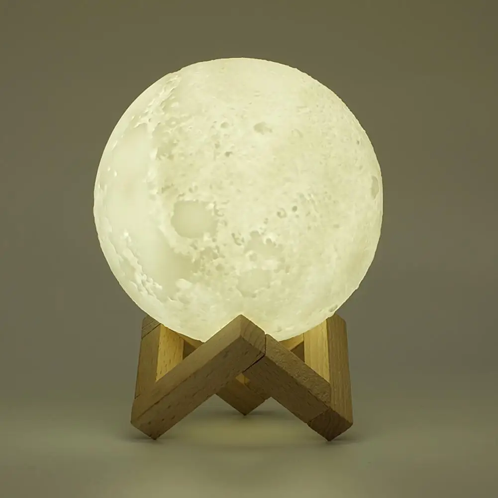 

New 3D Print Moon Lamp Colorful Change Sensor Switch Led Night Light Home Decor Creative Gift Dropshipping 8/10/12/15/18/20cm