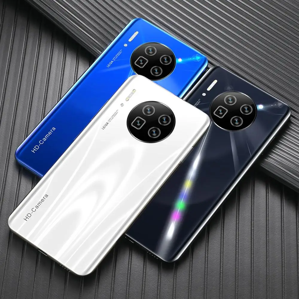 

New Mate43Pro 6.6 Inch Waterdrop Screen Cheap Smartphones 128GB/256GB 5200mAh Face ID Mobile Phone 10 Core MTK6799 Cellphones