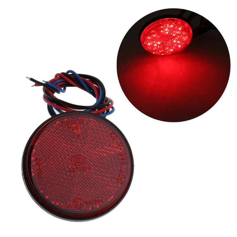 Универсальный Автомобиль Мотоцикл Круглый 24 Светодиодный Маркер отражатель