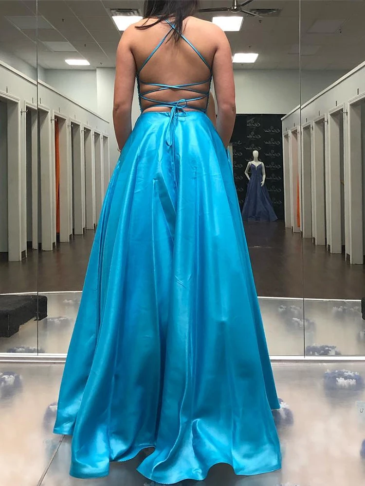 Роскошное длинное вечернее платье VKbridal расшитое бисером с кристаллами для