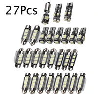 27pcsset car interior white led light mini bulbs kit 6000k auto accessories for mercedes benz e class w211 02 08 wholesale