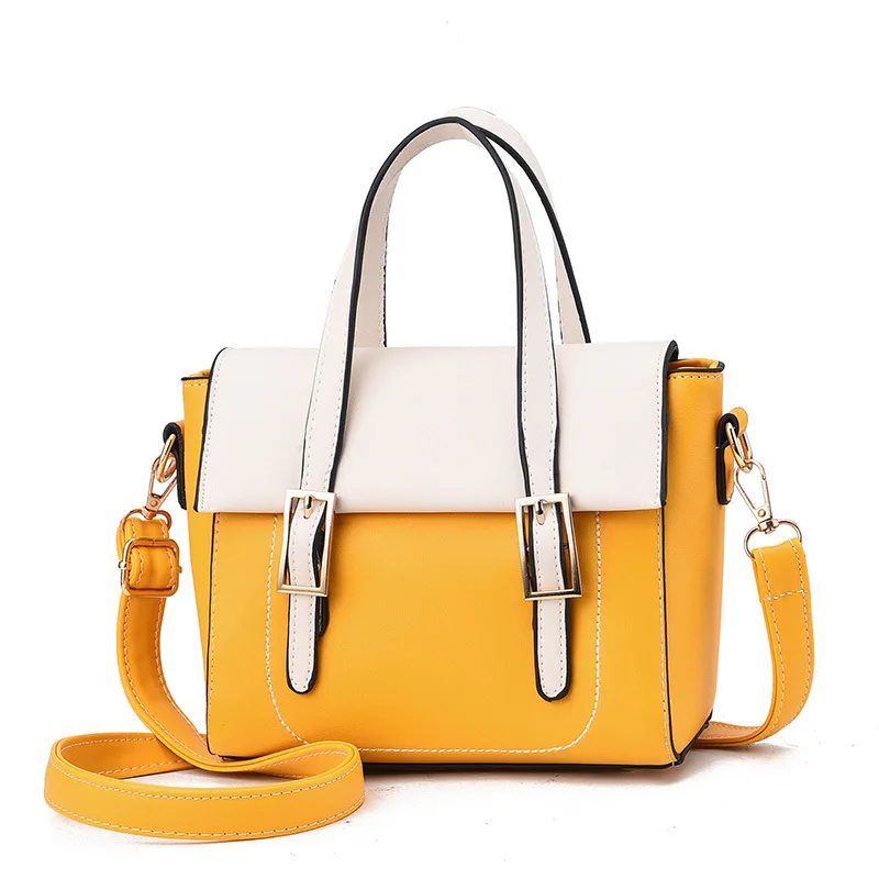 2019 Новая цветная контрастная сумка Большая вместительная через плечо | Багаж и