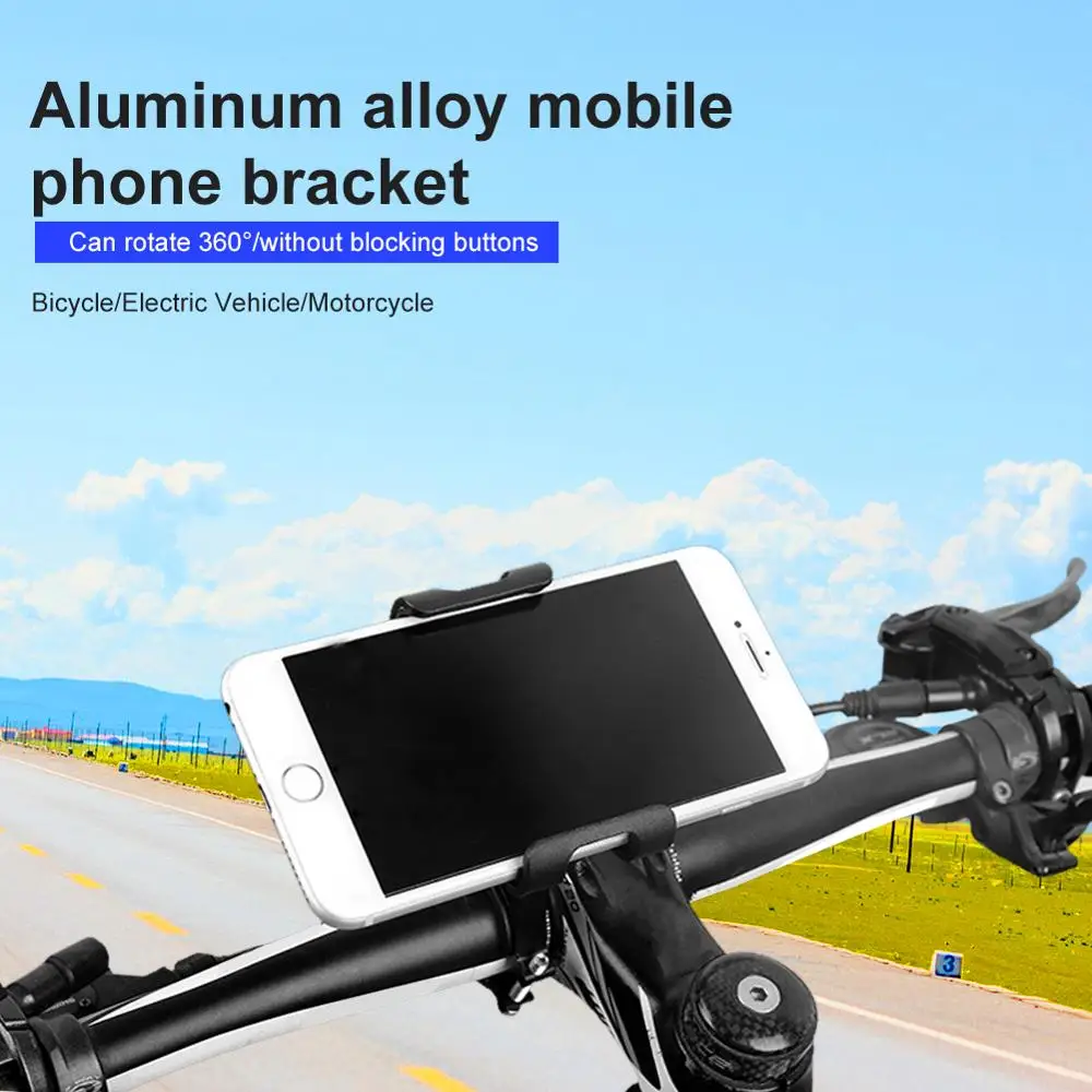 

1 PC Bicycle Phone Holder Universal Bike Aluminum Motorcycle Bike Bicycle Cell Phone Holder Mount Handlebar GPS For iPhone