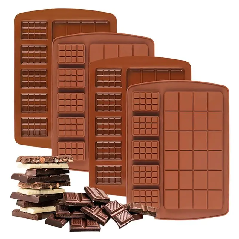 

Justdolife 2 Pcs/Set Fondant Waffle Mold 2 In 1 Waffle Muffin Cake Baking Mold Non-Stick Chocolate Candy Jelly Decorating Mold