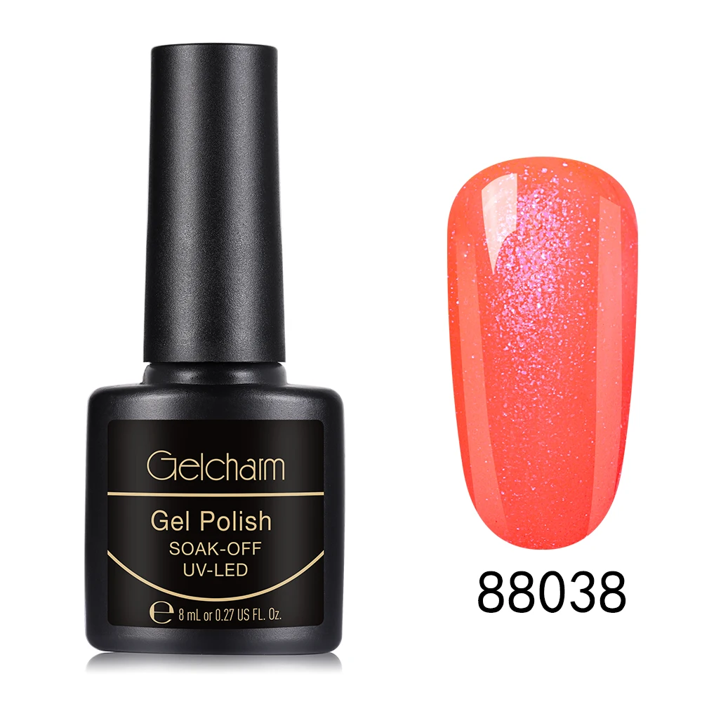 88038 Gelcharm 8 мл сменная серия Гель-лак для ногтей УФ светодиодный отмачиваемый лак для ногтей Блеск для ногтей салон маникюрный лак - Цвет: 88038
