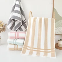 4pcs hand towel sets cotton facecloth stripe bathing towels fast drying travel gym camping sports soft handchief thick towel