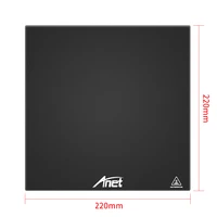 new anet 3d printer carbon silicon crystal tempered glass build platform for 3d printer heating bed table 220235300310mm size