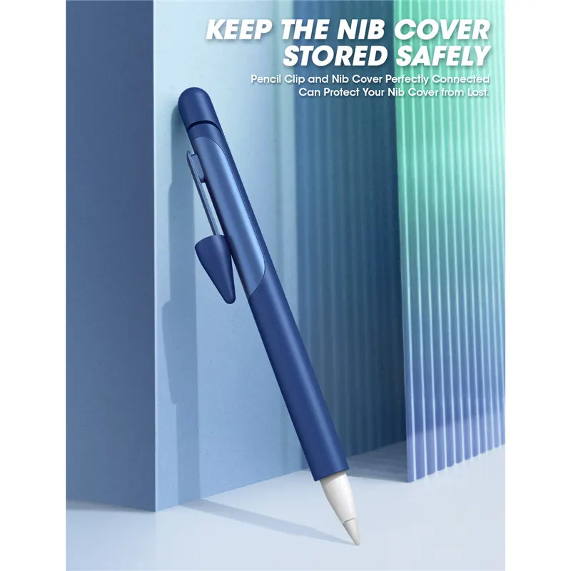 SUPCASE Silicone Protective Case For Apple Pencil 1 (1st Generation) Anti Slip Grip with Nib Cover (3 Pieces) Accessories|Пеналы| |