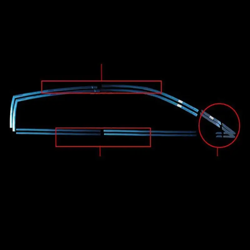 Автомобильный Стайлинг Декоративные Авто панели окна педаль заднего бампера