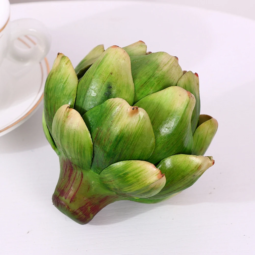 1PC Artificial Artichoke Large Artificial Artichoke Fake Vegetables and Fruits for Kitchen Decorations images - 6