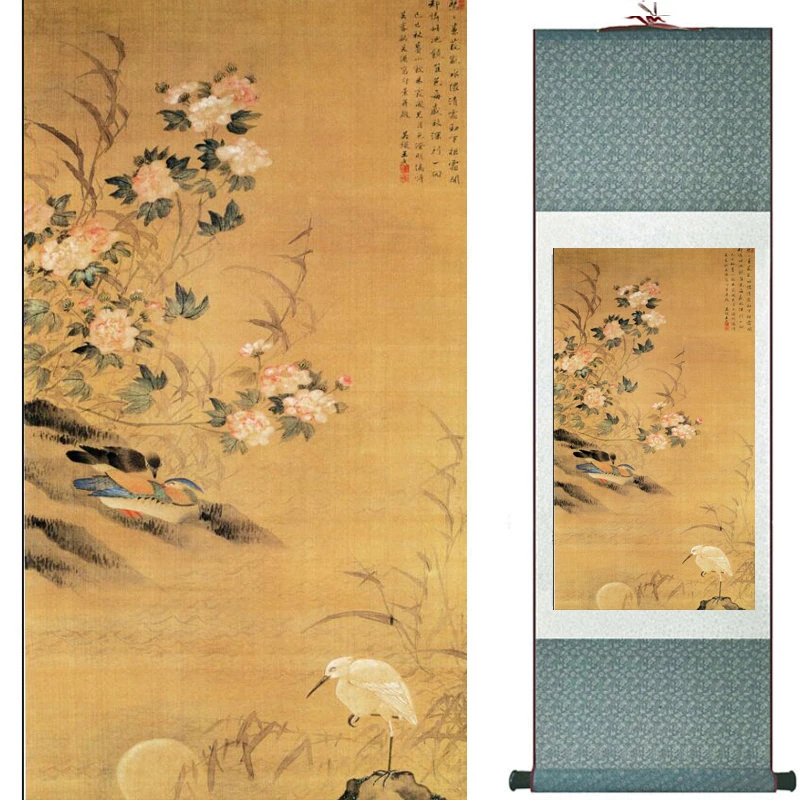 

Birds and flower Art Painting Home Office Decoration Chinese scroll painting birds painting 19081715