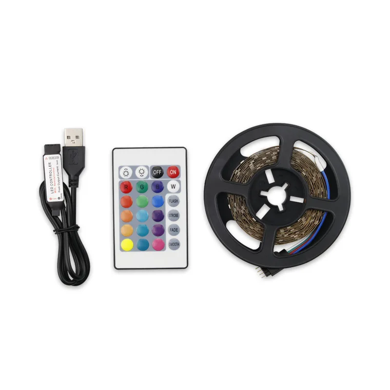 

USB LED Neon Strip Light Rgb Waterproof Always Decorative Lamp Room PC TV Christmas Ribbon Lights Control EL Wire Gyverlamp 1-5M