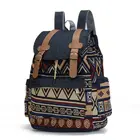 Высококачественный женский холщовый винтажный рюкзак этнические рюкзаки рюкзак в стиле бохо школьная сумка
