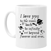 romantic 11 ounces funny quotes saying mug i love you to the moon and back theme coffee tea white mugs cup gift for lovers co